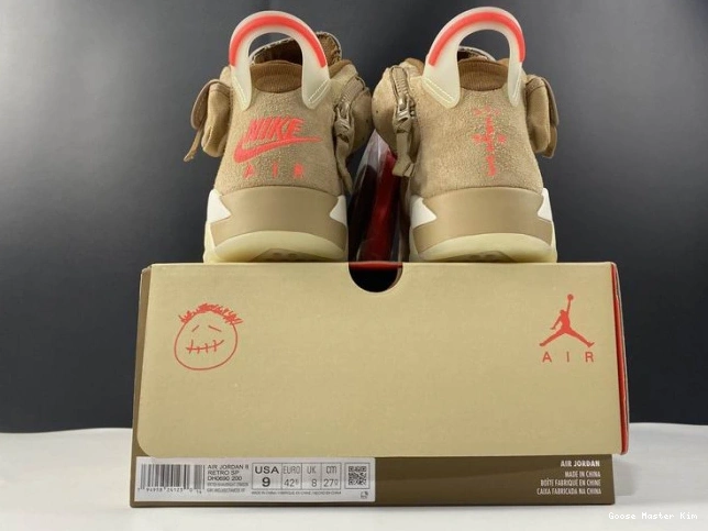 Travis Jordan British DH0690-200 Khaki Air Scott 6 Retro 0816